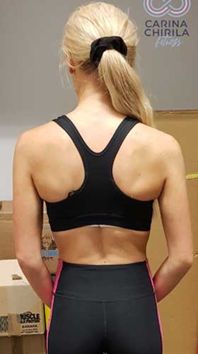 Phoebe – Week 1 Back — before