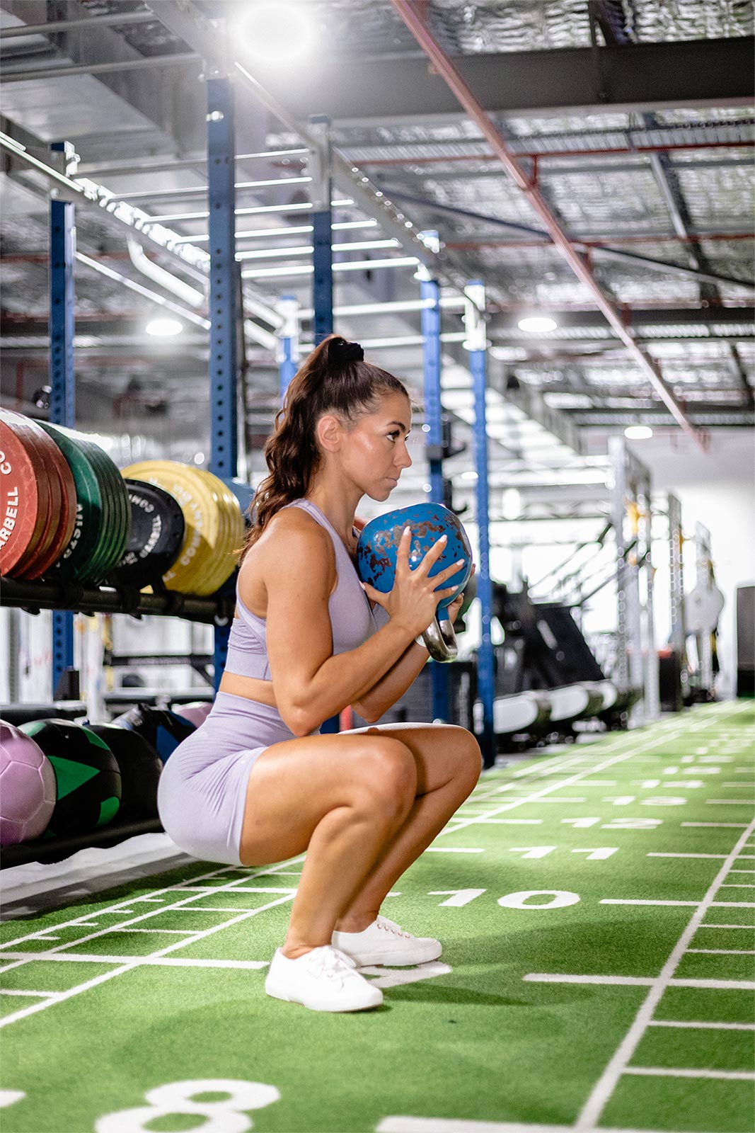 Carina preparing for the WBFF